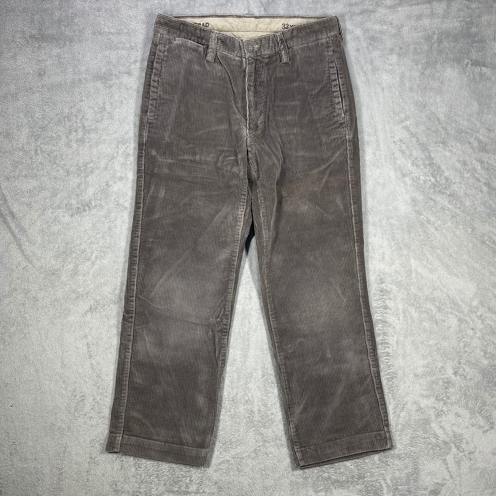 Gap Corduroy Pants Mens 32x30(29) Gray Straight Leg 100% Cotton
